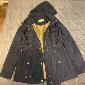 MICHAEL KORS Women's Blue Rain Jacket